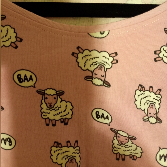 Pink cotton nightdress size M, new - Picture 4 of 4